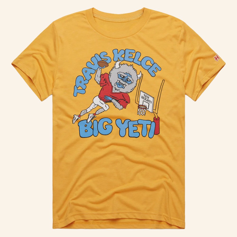 New Heights Merch Travis Kelce Big Yeti T-Shirt Gifts Ideas For Him - GypsysystersGift