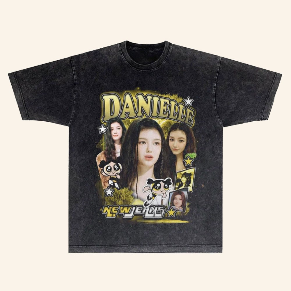 NewJeans Merch Member Vintage Band T-Shirt Danielle Shirt Gifts For Music Lovers - GypsysystersGift