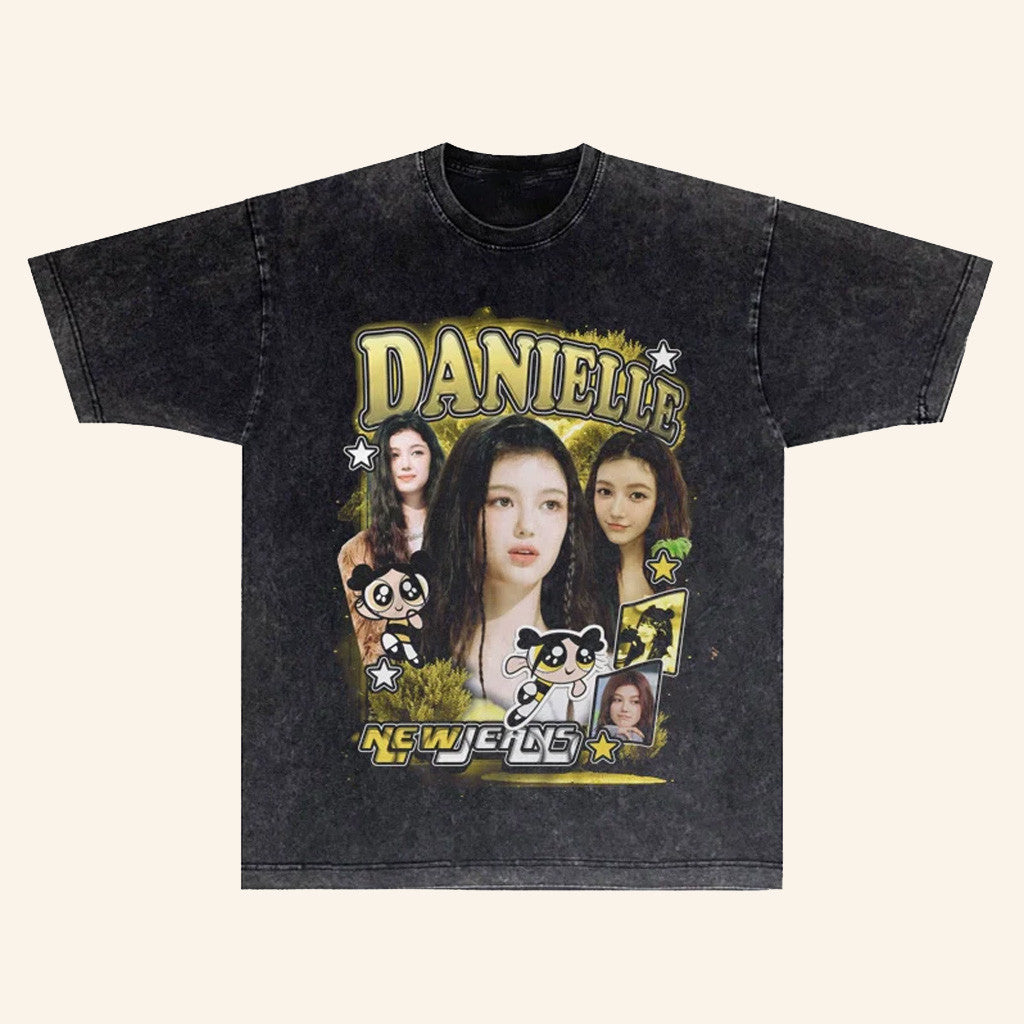 NewJeans Merch Member Vintage Band T-Shirt Danielle Shirt Gifts For Music Lovers - GypsysystersGift