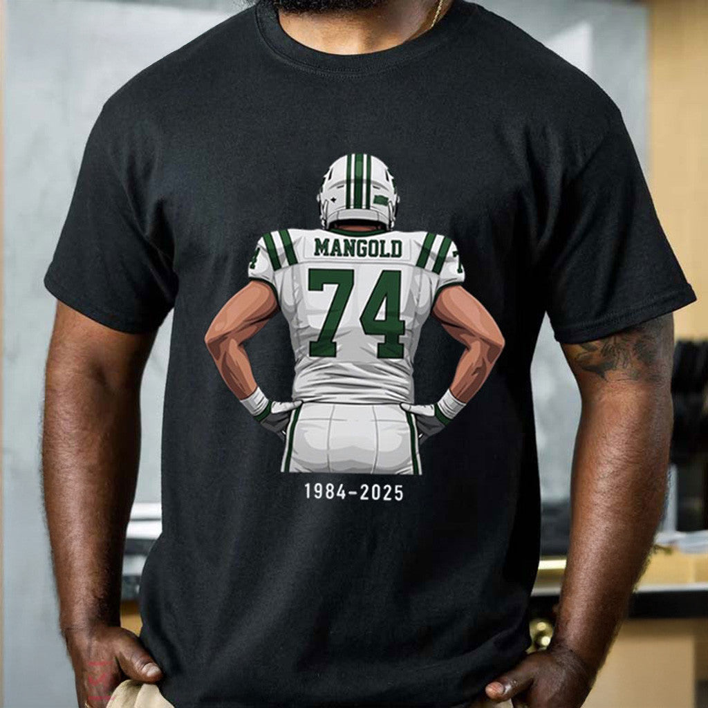 Nick Mangold Memories No 74 Legend Player Football T-Shirt Christmas Gifts For Football Fan - Gypsysystersgift