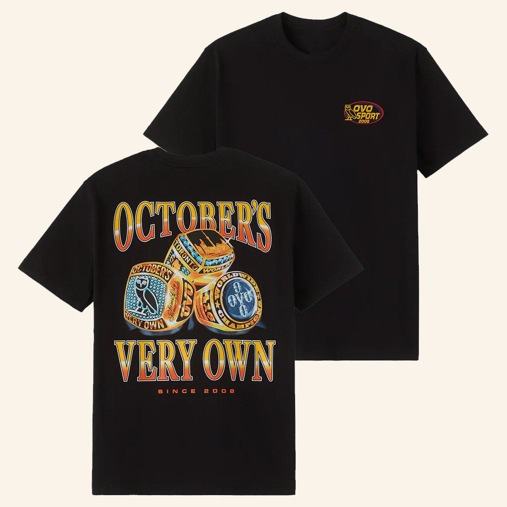 October's Very Own Merch Championship Rings T-Shirt OVO Shirt Christmas Presents For Him - Gypsysystersgift