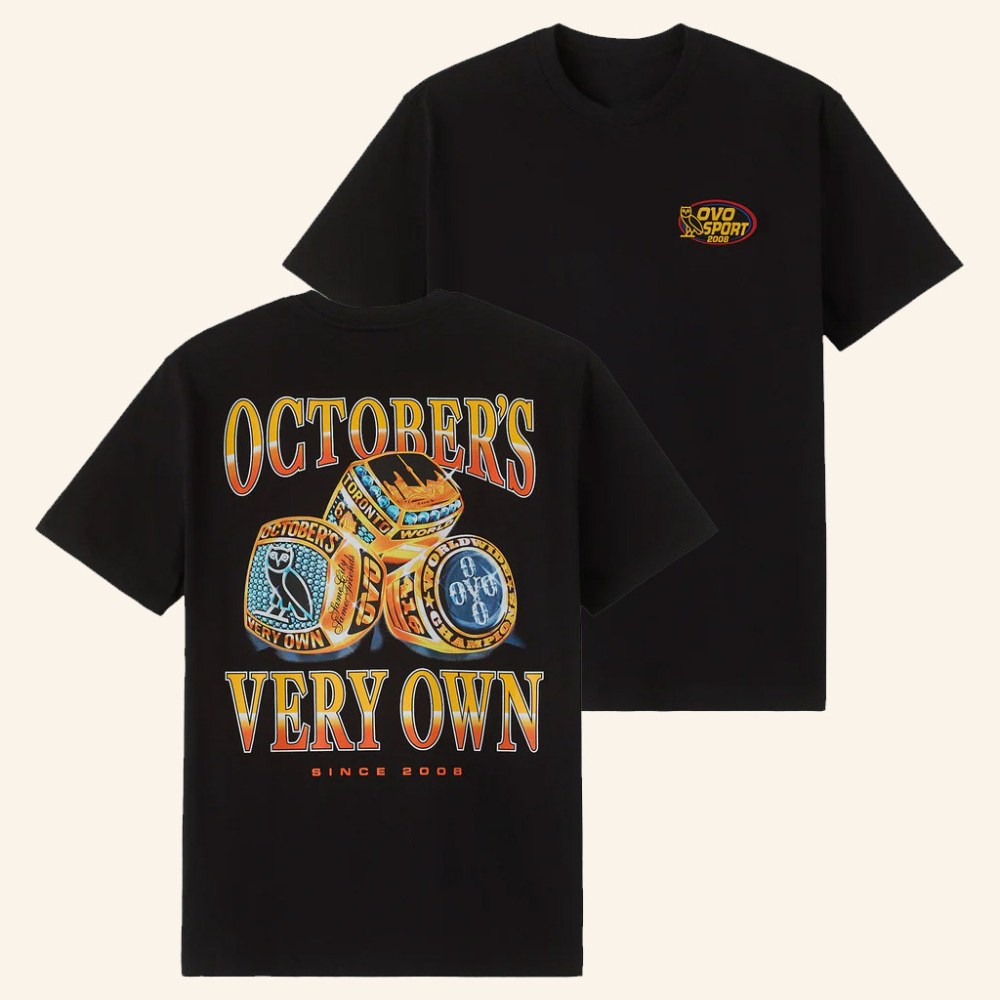 October's Very Own Merch Championship Rings T-Shirt OVO Shirt Christmas Presents For Him - Gypsysystersgift