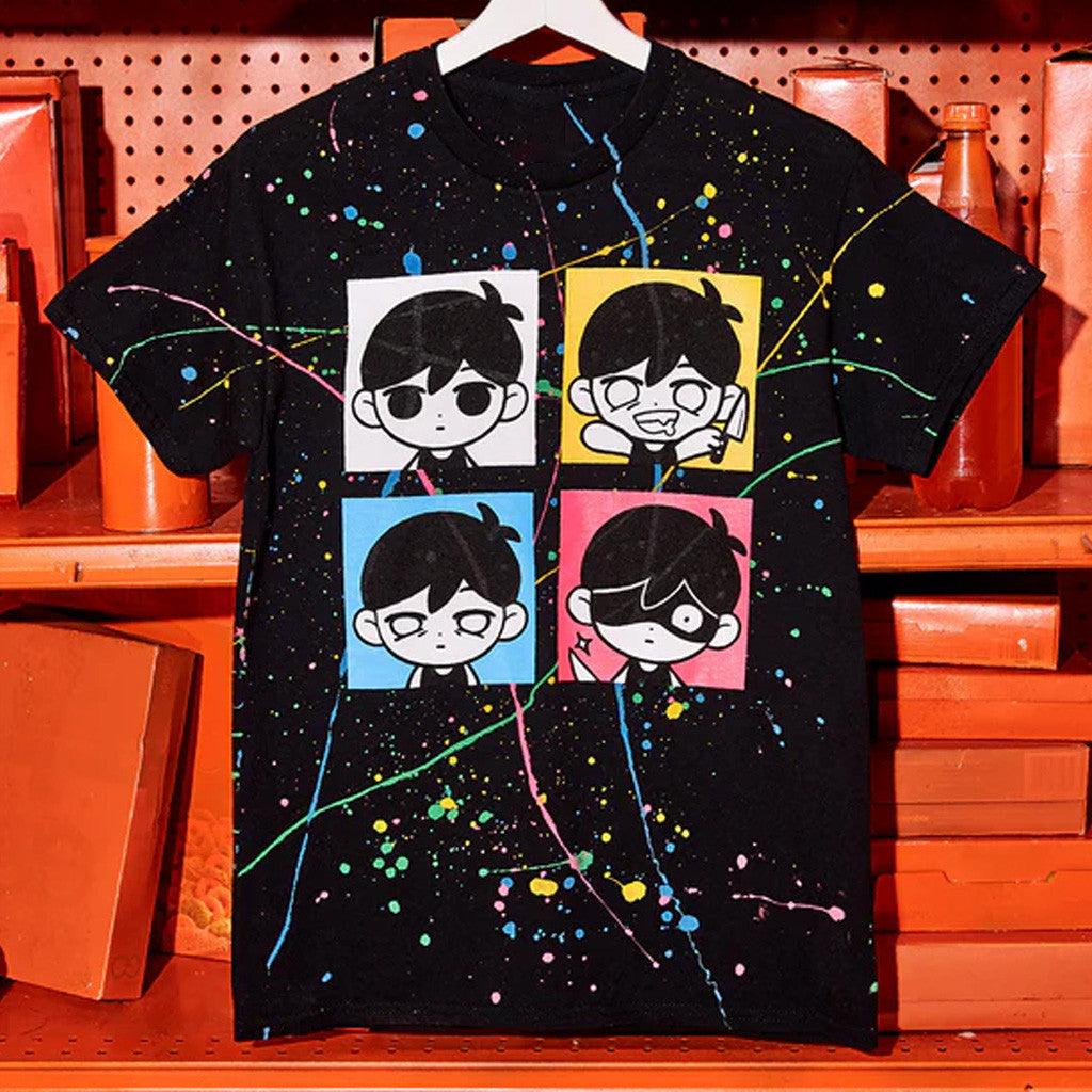 Omori Merch Emotions Splatter T-Shirt Christmas Gifts For Him - Gypsysystersgift