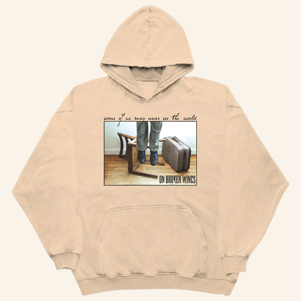 On Broken Wings Merch Record Cover Hoodie Music Lover Gifts For Him - Gypsysystersgift
