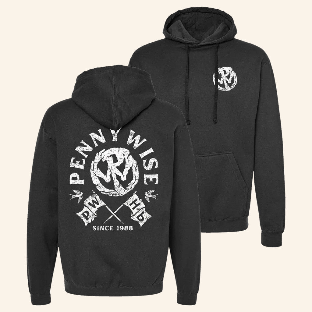 Pennywise Merch Pennywise Flag Hoodie Music Lover Gift Ideas For Him - Gypsysystersgift