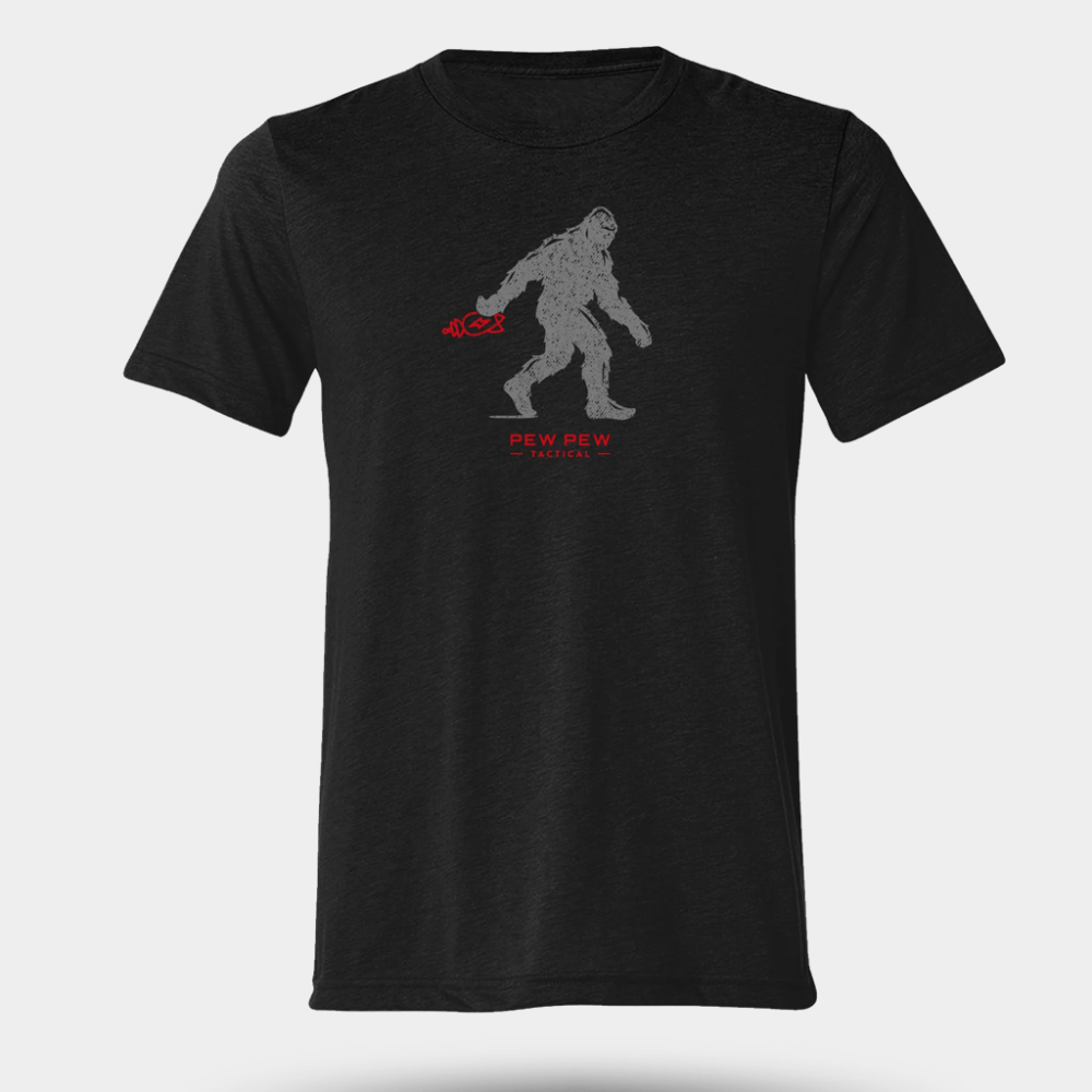 Pew Pew Tactical Bigfoot T-Shirt Gift Ideas For Boyfriend - GypsysystersGift