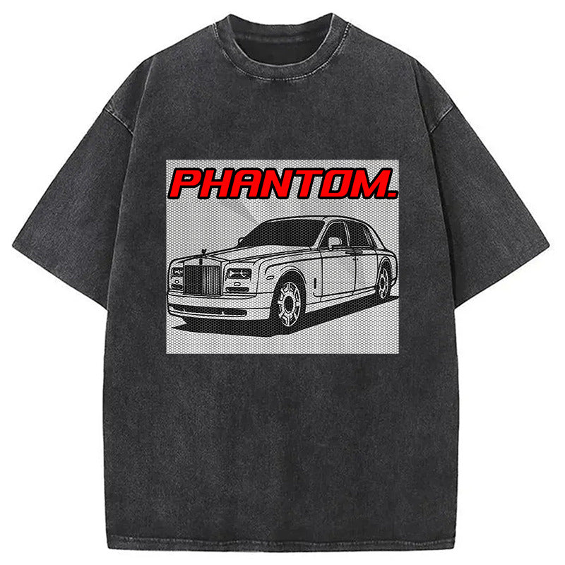 Phantom Washed T-Shirt Casual Vintage Everyday Look Gifts For Him - Gypsysystersgift