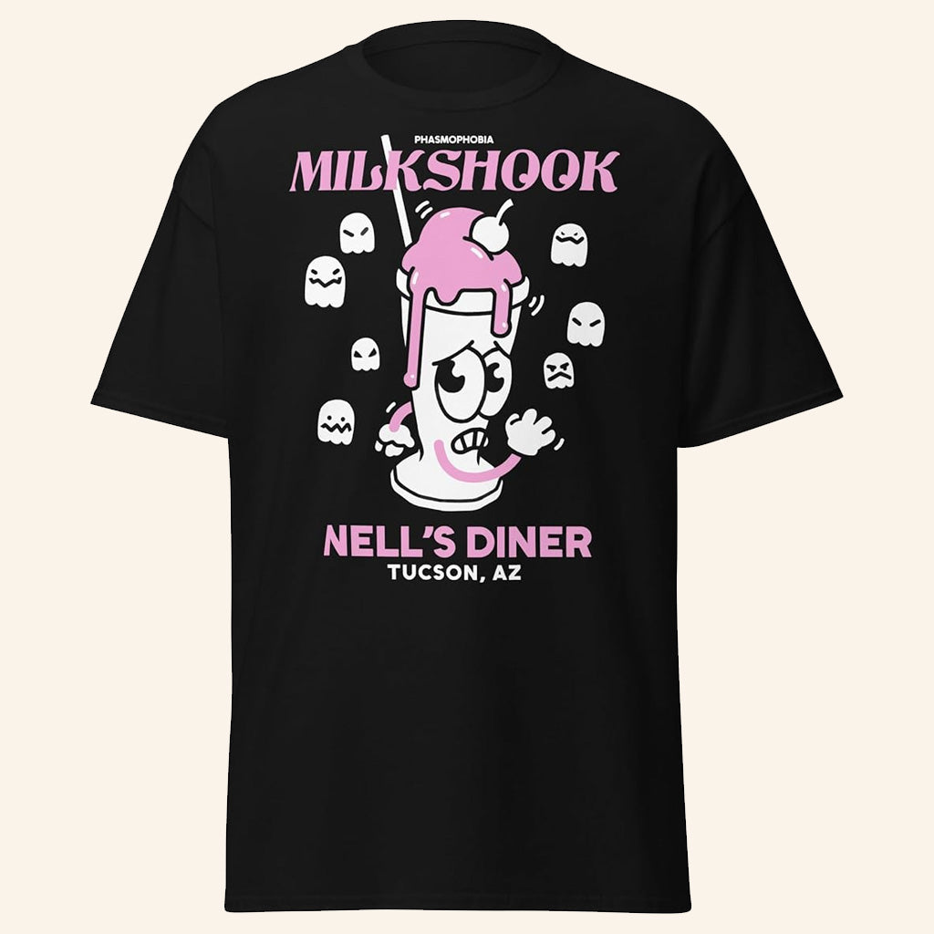 Phasmophobia Merch Nell's Diner Milkshook T-Shirt Best Gifts For Friends - GypsysystersGift