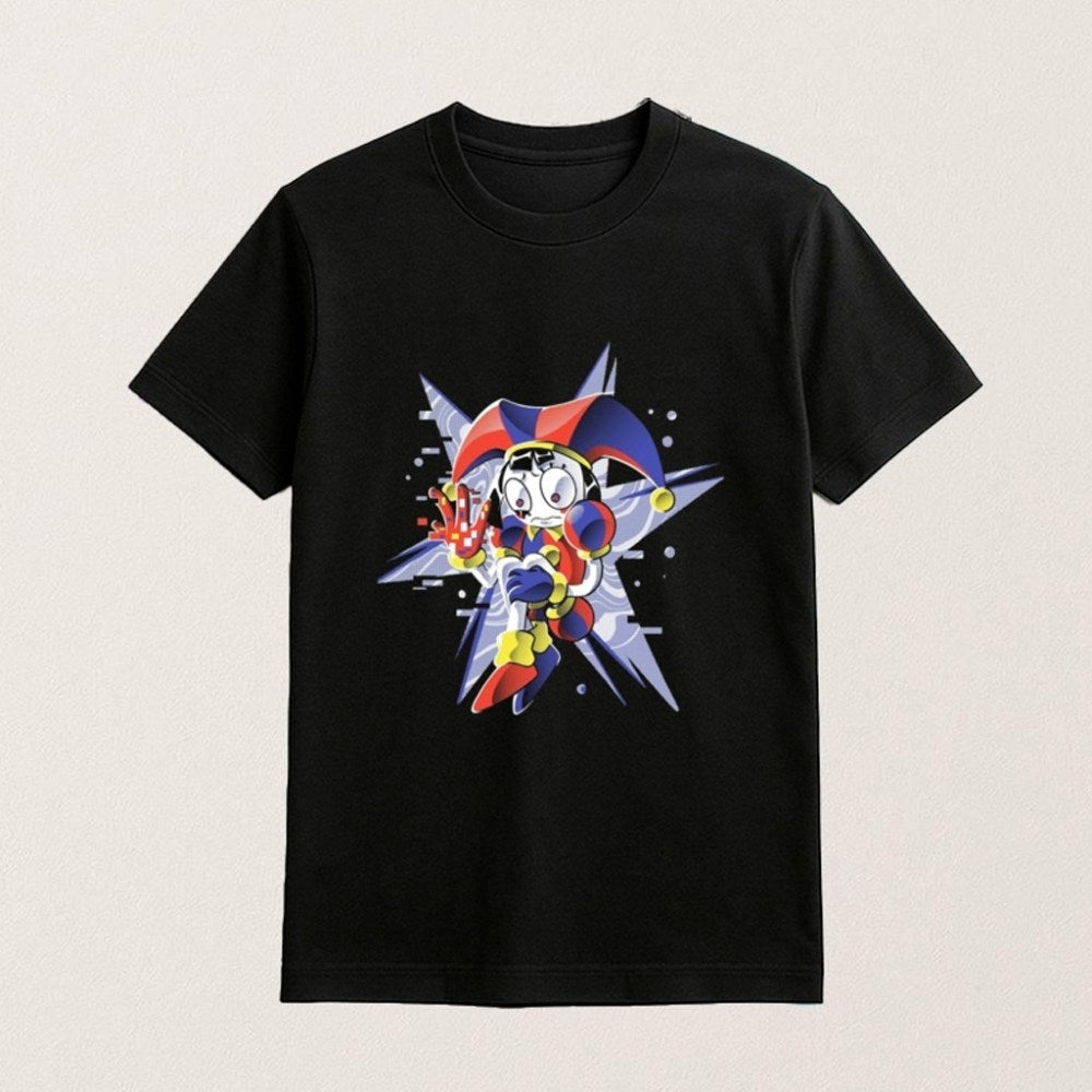 Pixel Jester Retro Glitch Art Shirt Vintage Arcade Aesthetic T-Shirt Gifts For Gamers - Gypsysystersgift
