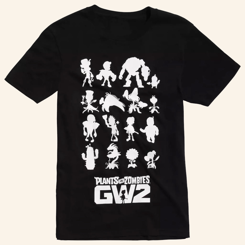 Plants Vs Zombies Merch Garden Warfare 2 Silhouettes T-Shirt Gifts Ideas For Him - GypsysystersGift