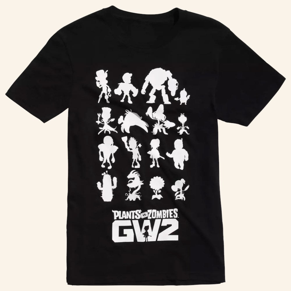 Plants Vs Zombies Merch Garden Warfare 2 Silhouettes T-Shirt Gifts Ideas For Him - GypsysystersGift