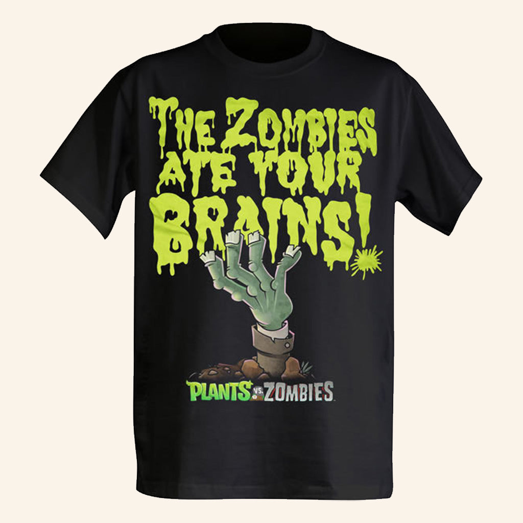 Plants Vs Zombies Merch The Zombies Ate Your Brains T-Shirt Gifts For Him - GypsysystersGift