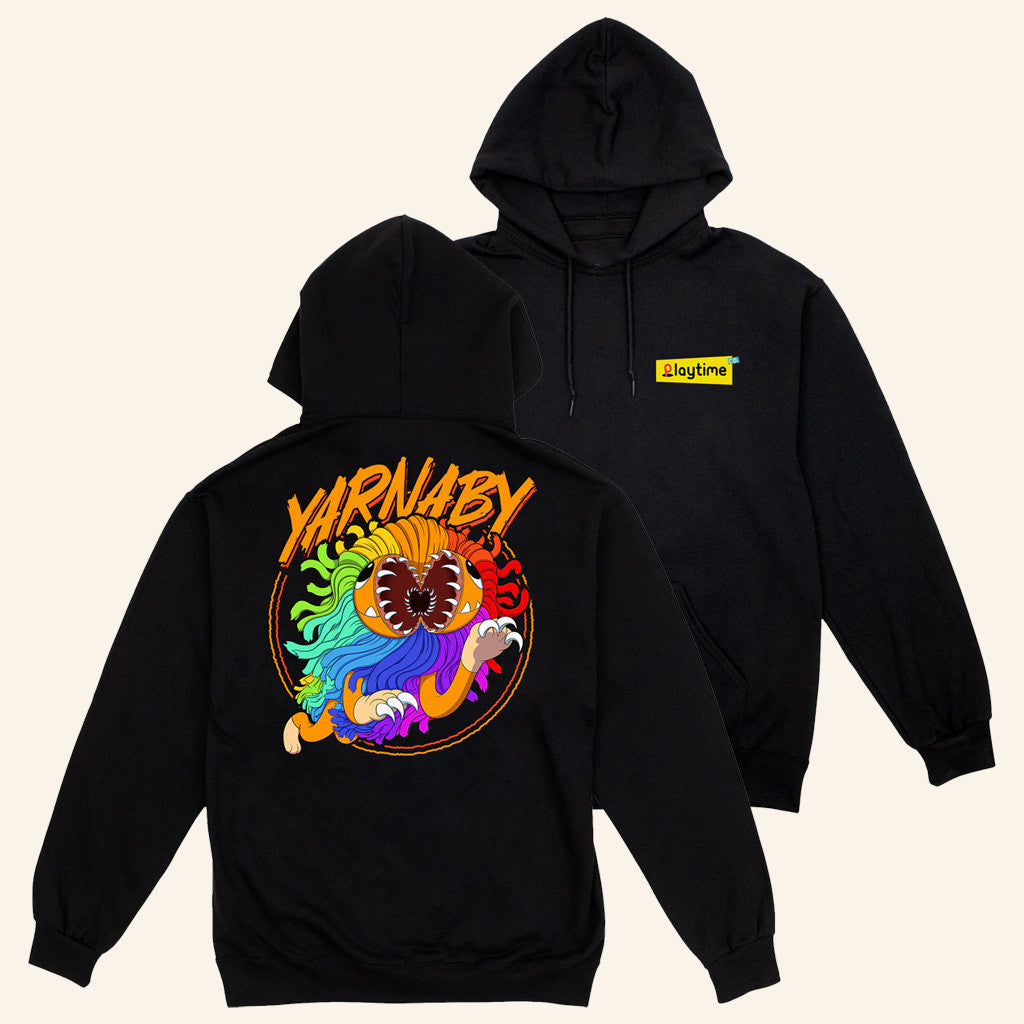 Poppy Playtime Merch Yarnaby Attack Black Hoodie Unique Gift For Him - Gypsysystersgift