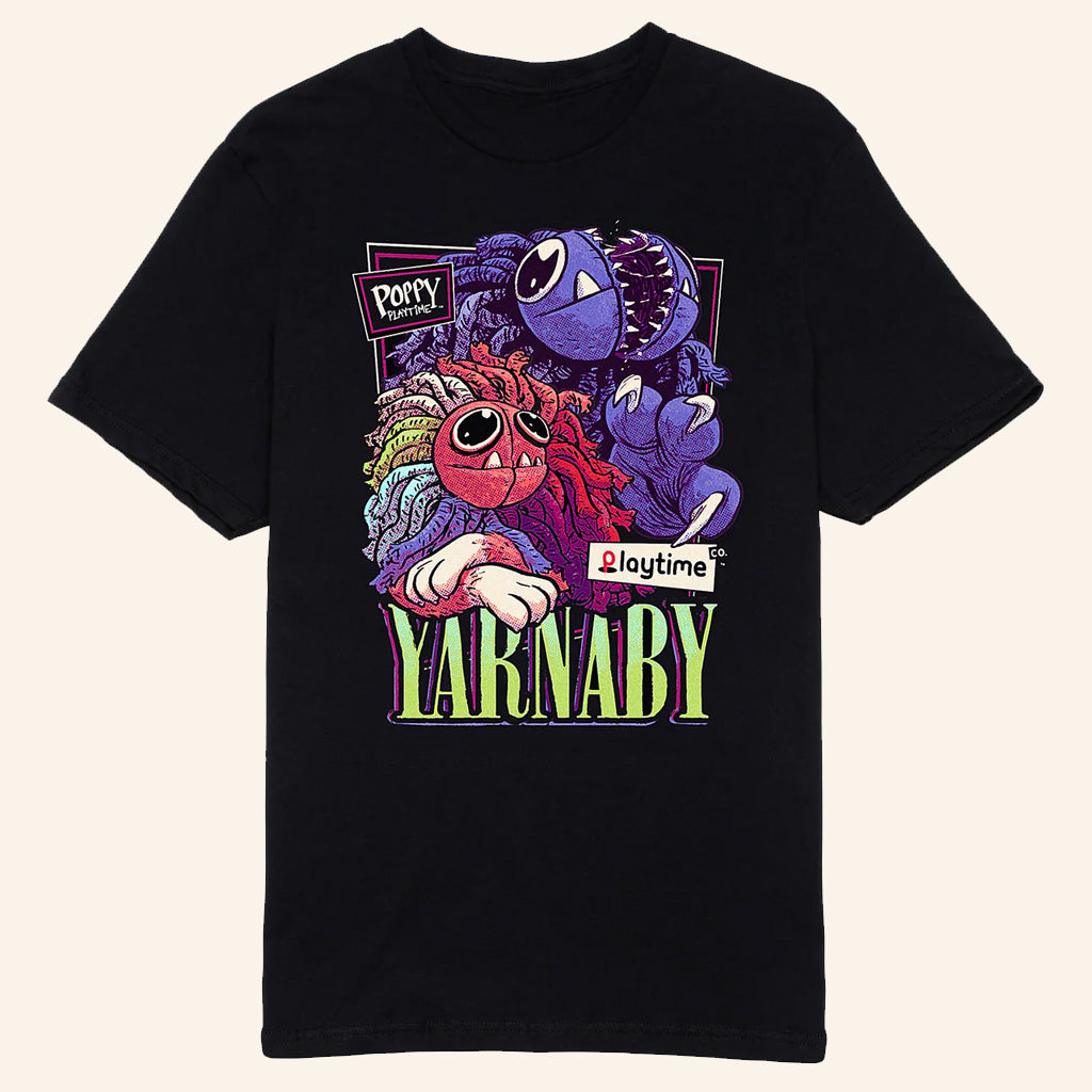 Poppy Playtime Merch Yarnaby Lounging Portrait Black T-Shirt Best Gifts For Him - GypsysystersGift