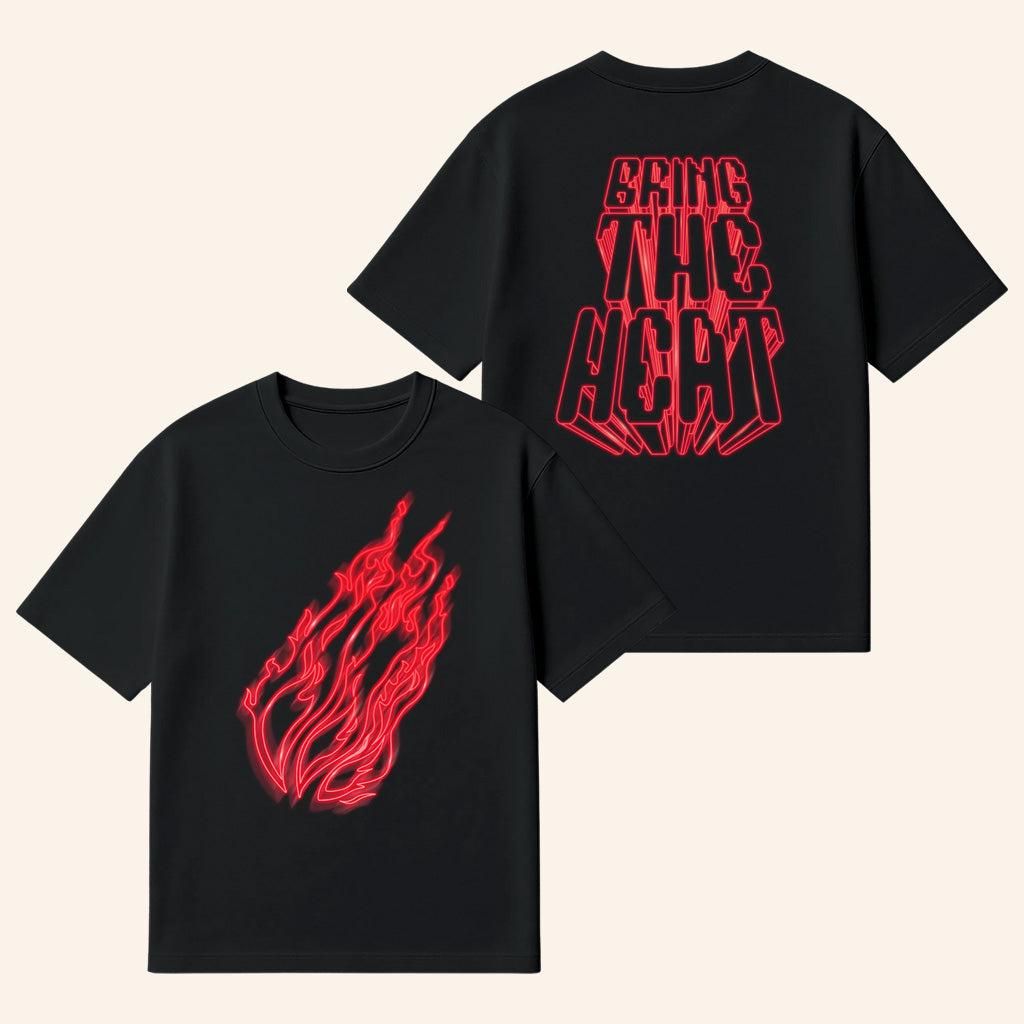 Prestonplayz Fire Merch Neon Flame T-Shirt Bring The Heat Shirt Gifts For Husband - Gypsysystersgift