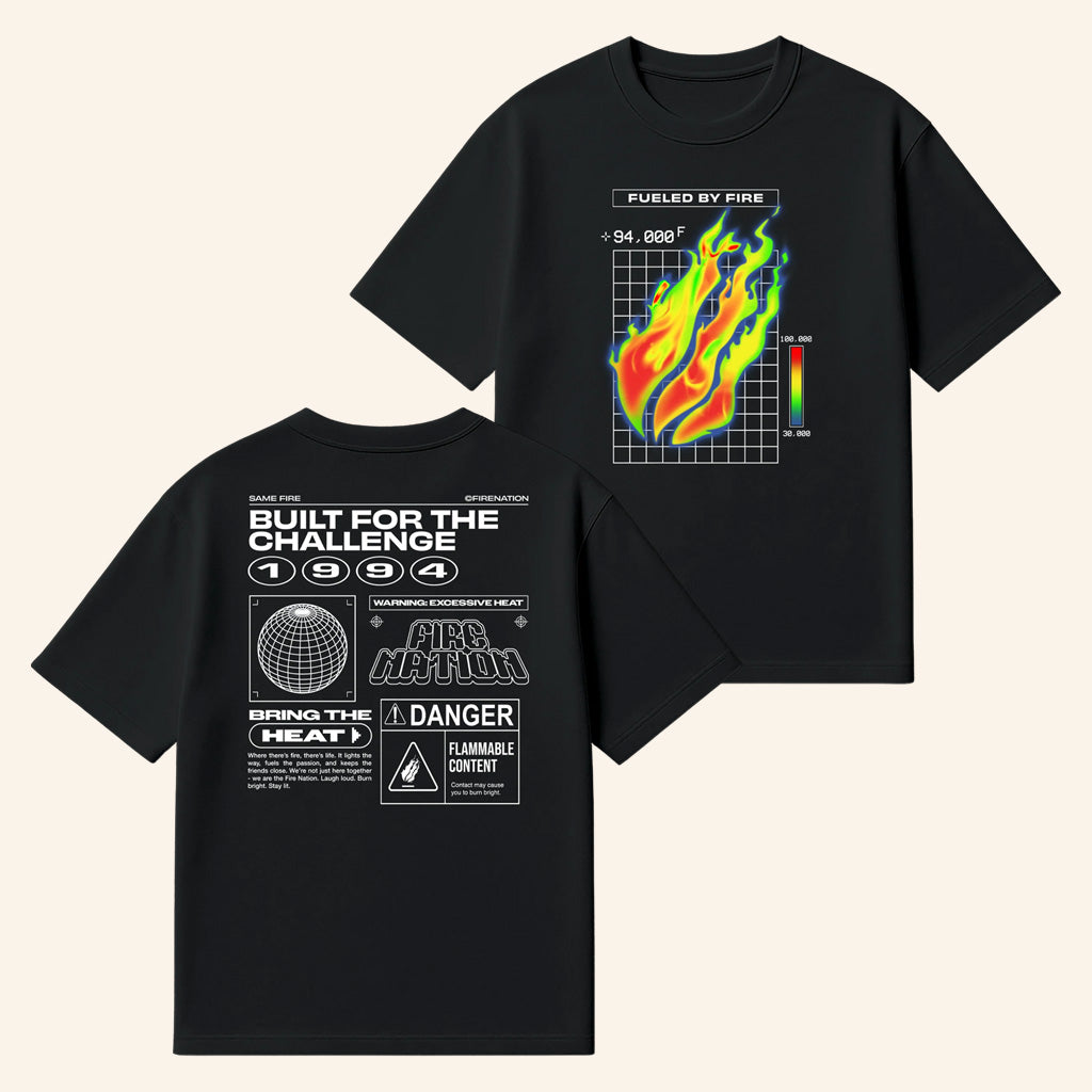 Prestonplayz Fire Merch Thermal Flame T-Shirt Fueled By Fire Shirt Best Gifts For Him - GypsysystersGift
