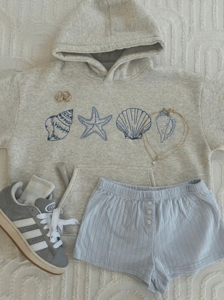 Prisana Bay Hoodie Seashell Hoodie Gifts For Ocean Lovers Birthday Gift for Husband - Gypsysystersgift