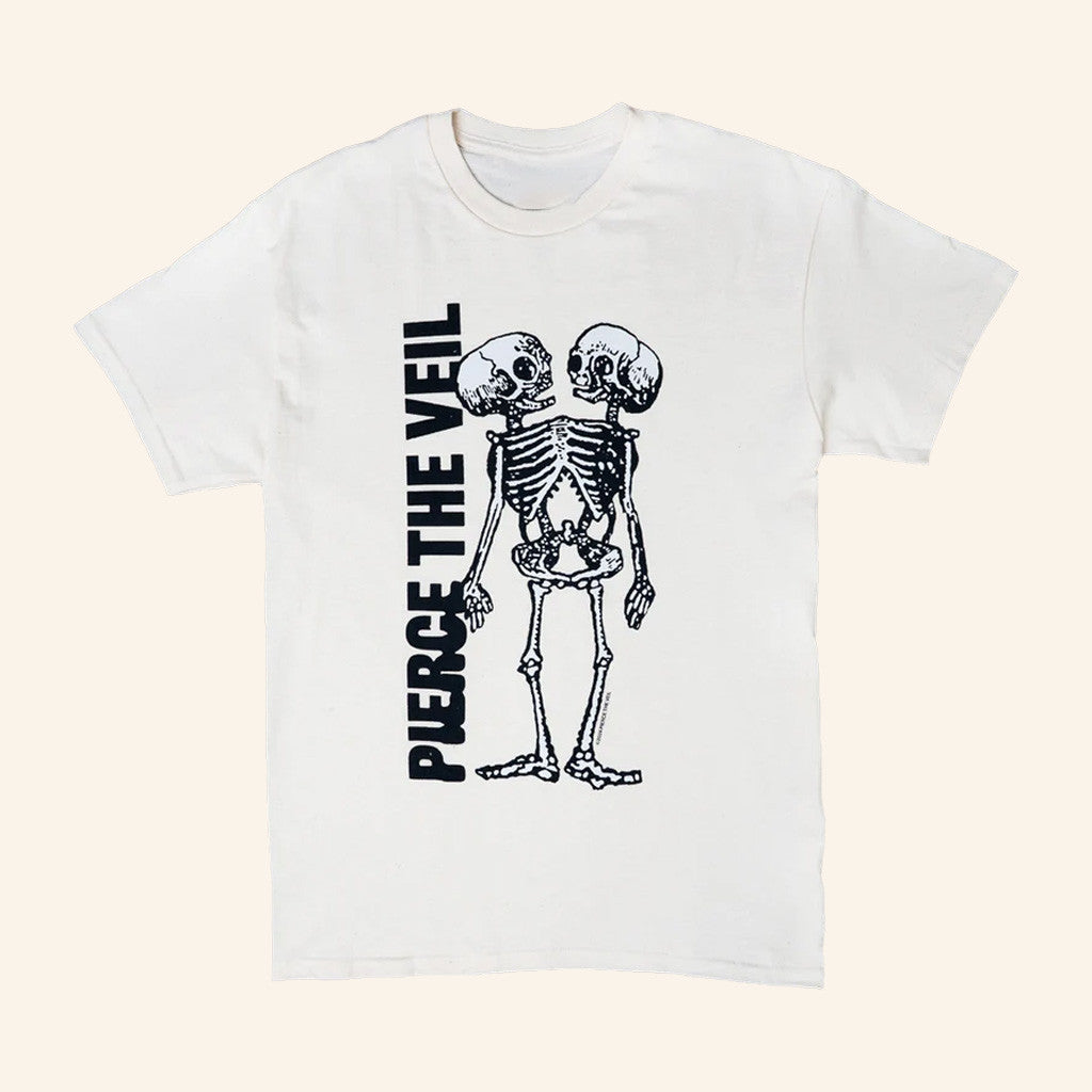 PTV Merch Tan Conjoined Skeleton T-Shirt Pierce The Devil Shirt Gift For Rock Fans - Gypsysystersgift