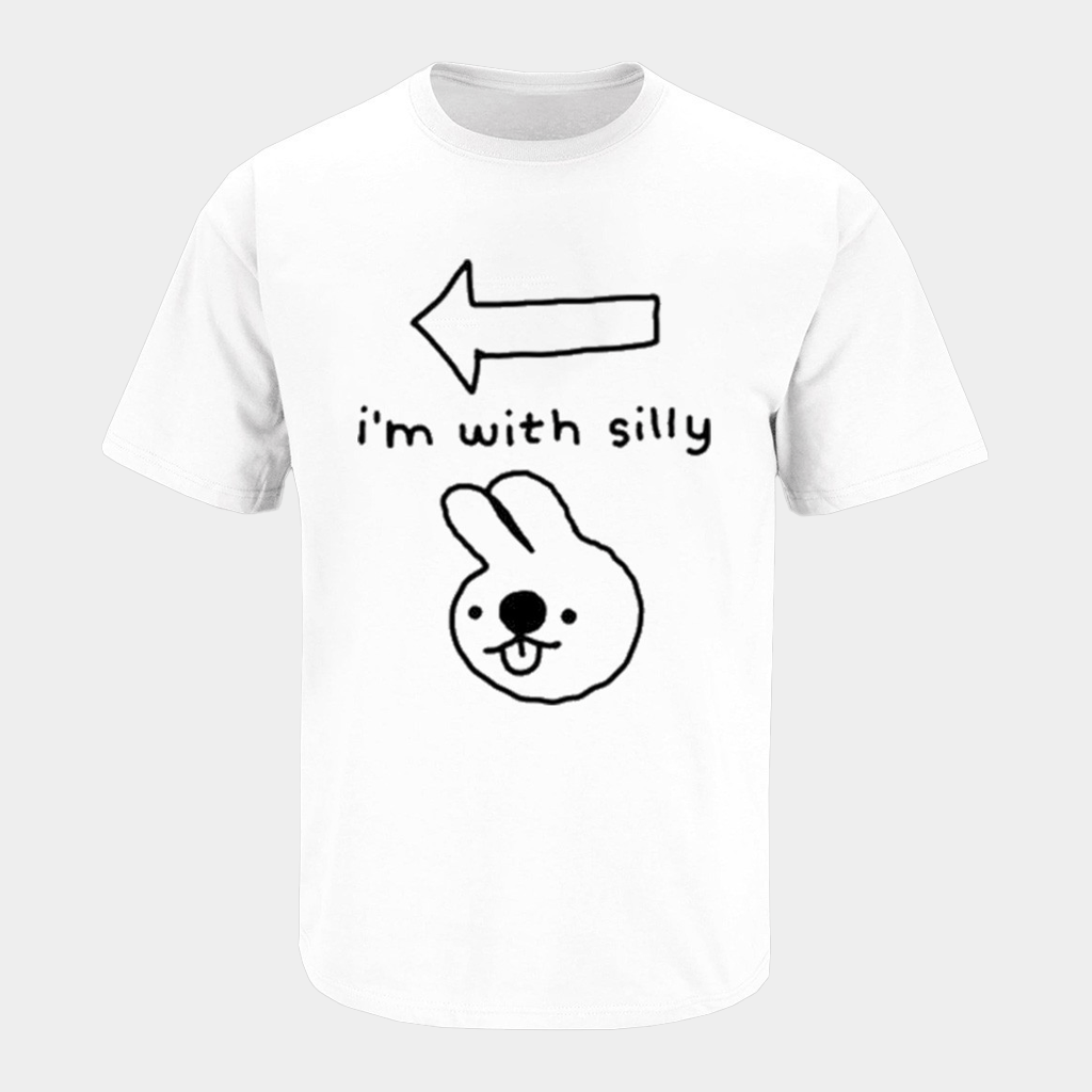 Rabbit I'm With Silly T-Shirt Gift Suggestions For Valentine'S Day - GypsysystersGift