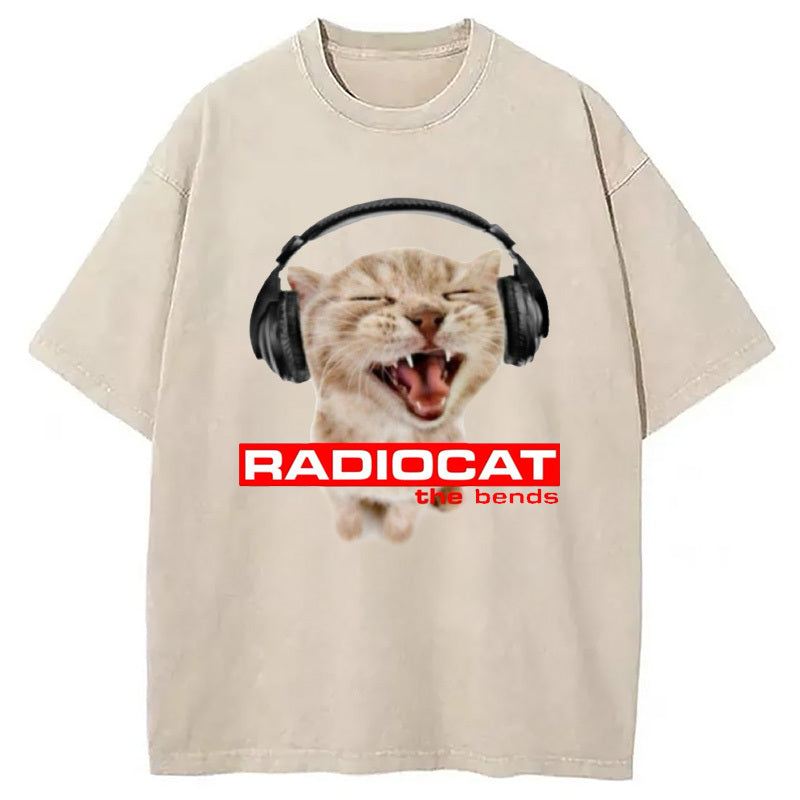 Radiocat The Bends Washed T-Shirt Soft Cotton Daily Wear Tee Gifts For Him - Gypsysystersgift