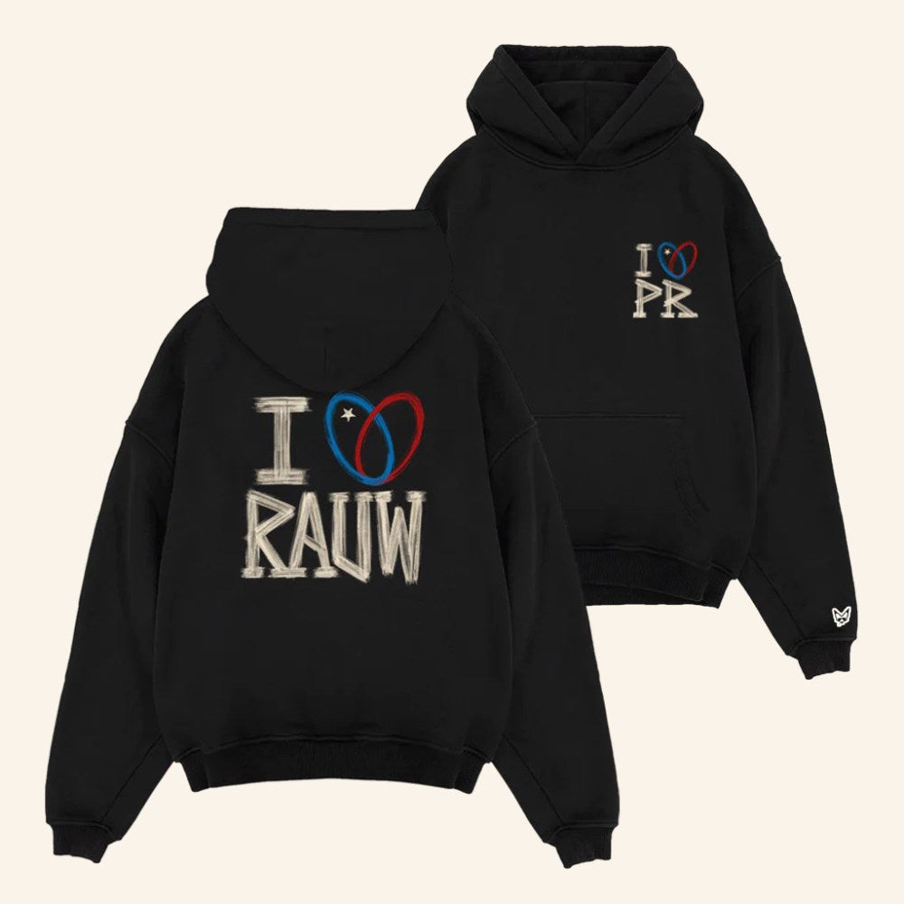 Rauw Alejandro Merch I Heart Rauw Hoodie Music Lover Gifts For Him - Gypsysystersgift