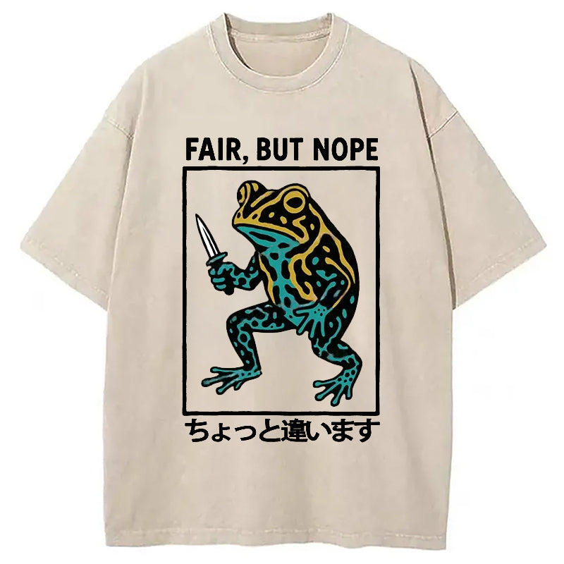 Rebellious Frog Washed T-Shirt Soft Comfortable Daily T Shirt Gifts For Her - Gypsysystersgift