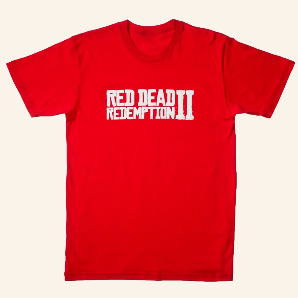 Red Dead Redemption Merch Red Dead Redemption II Logo Red T-Shirt Gifts For Him - GypsysystersGift
