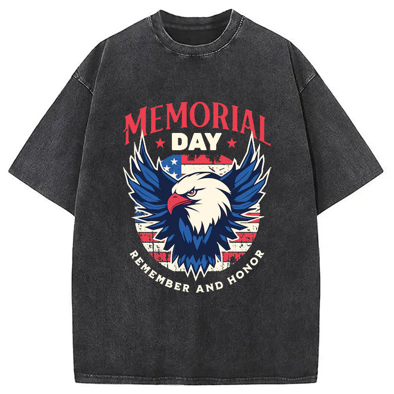 Remember and Honor Washed T-Shirt Funny Quote Unisex Shirt Gifts For Her - Gypsysystersgift