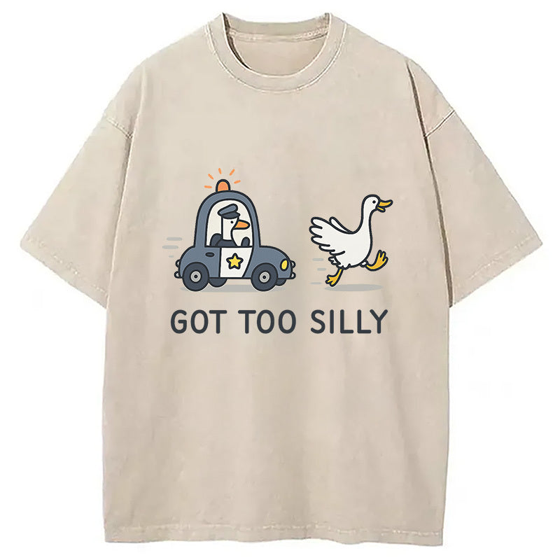 Retro Comfort Goose Washed T-Shirt Soft Comfortable Daily T Shirt Gifts For Him - Gypsysystersgift