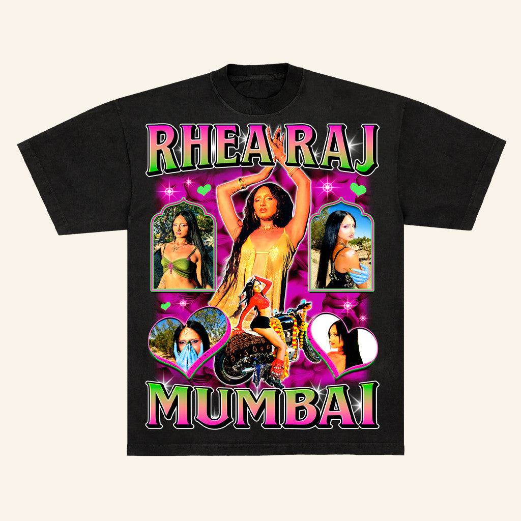 Rhea Raj Merch Rhea Raj X Kash Collective Mumbai Bollywood Style T-Shirt Gifts For Her - Gypsysystersgift