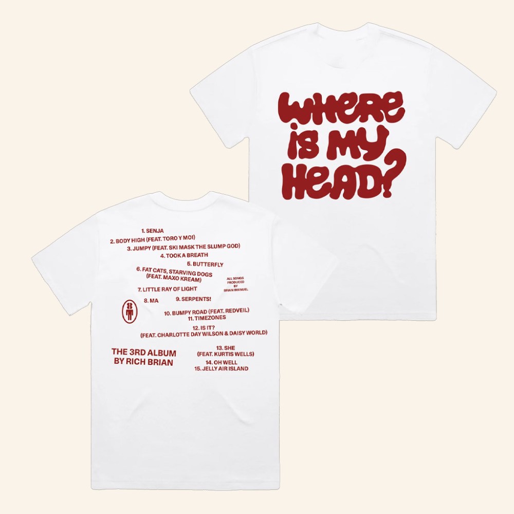 Rich Brian Merch Where Is My Head T-Shirt White Best Gifts For Rap Lovers - Gypsysystersgift