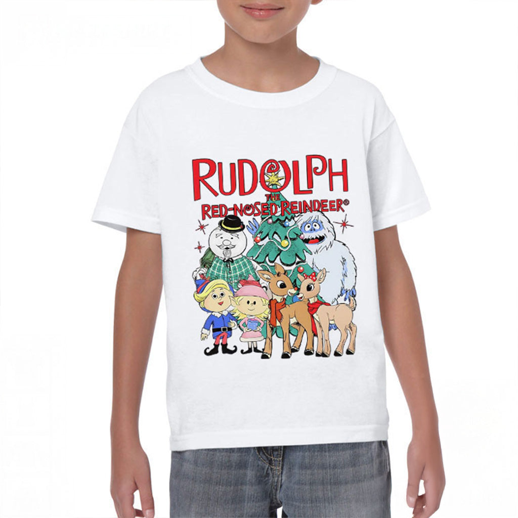 Rudolph The Red Nosed Reindeer Christmas Holiday T-Shirt Xmas Gift For Him - Gypsysystersgift
