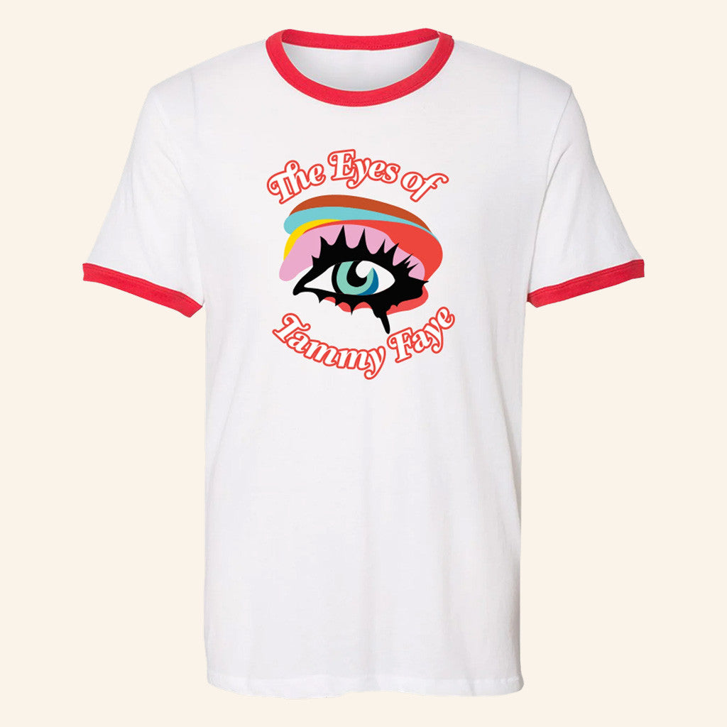 RuPaul's Drag Race Merch The Eyes of Tammy Faye Ringer T-Shirt Gifts For Wife - Gypsysystersgift