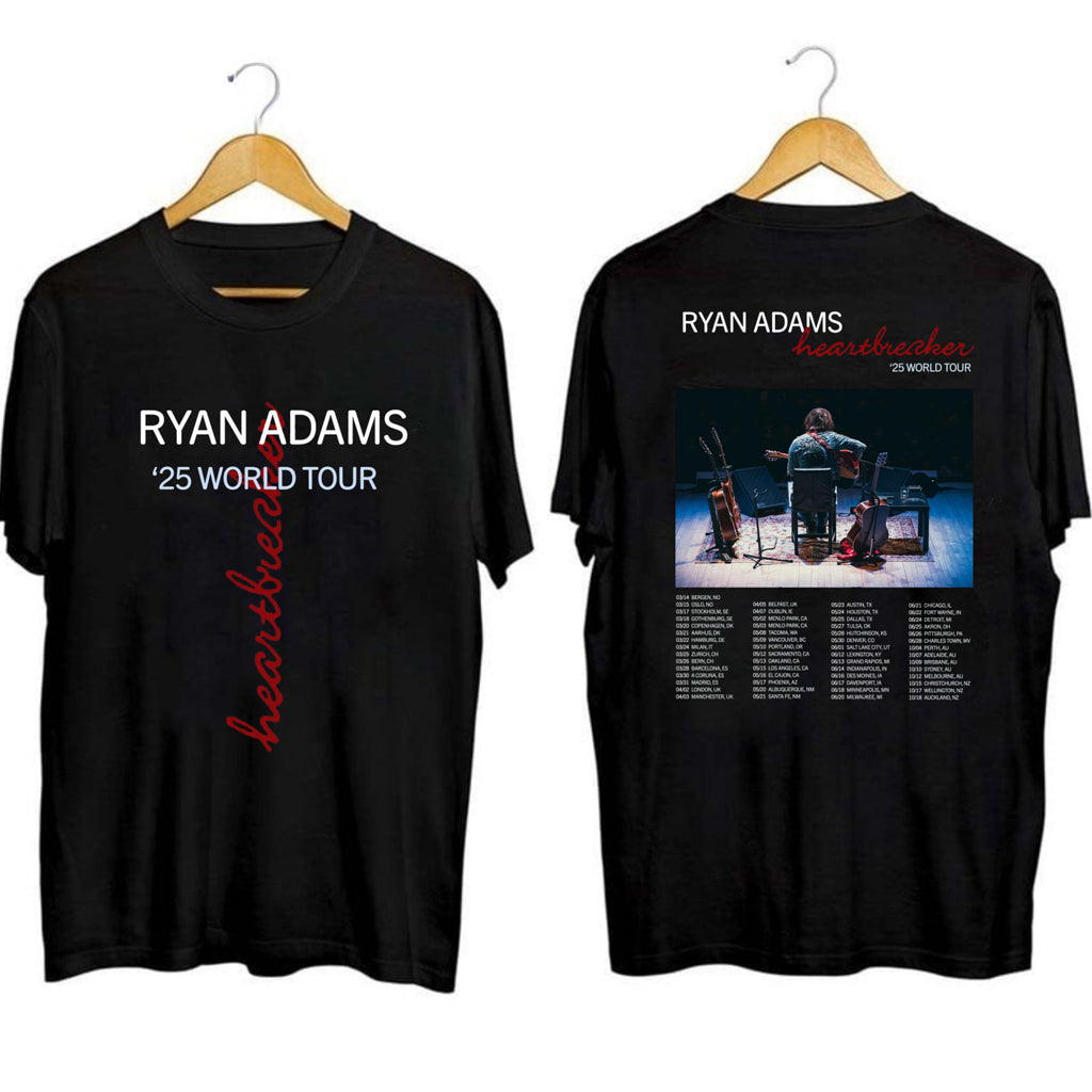 Ryan Adams World Tour 2025 Shirt Ryan Adams Merch Best Gifts For Fans - Gypsysystersgift
