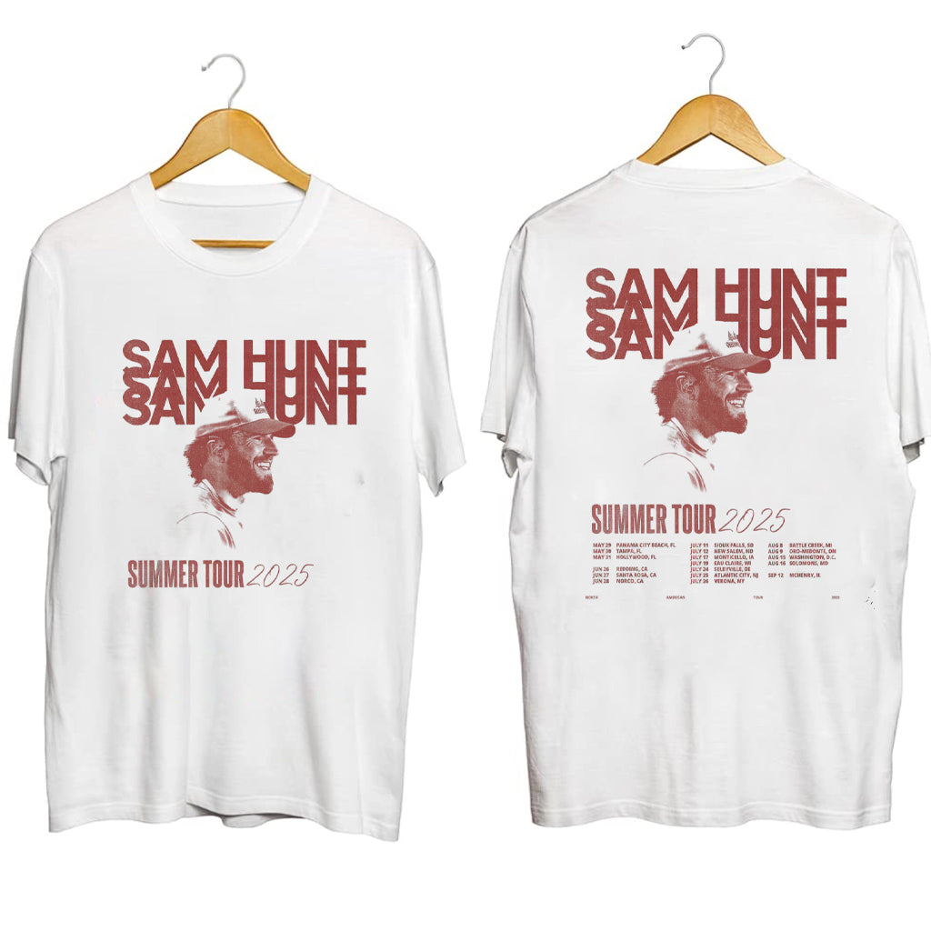 Sam Hunt Summer Tour 2025 Shirt Sam Hunt Merch Music Lover Gift Ideas For Him - Gypsysystersgift