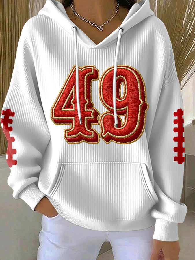 San Francisco Football Hoodie 49 Game Day Apparel Football Fan Gift Ideas - Gypsysystersgift