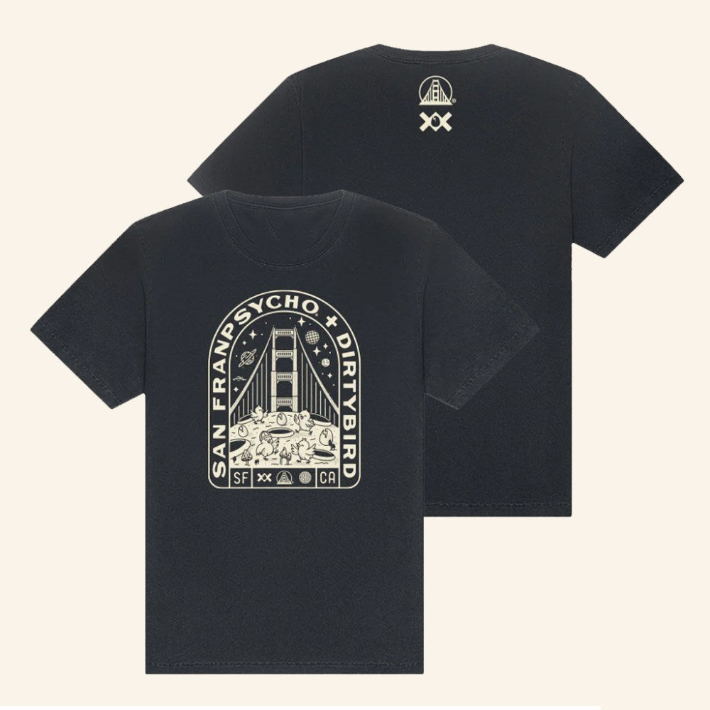 San Franpsycho Merch Moon Bridge T-Shirt Xmas Gifts For Him - Gypsysystersgift