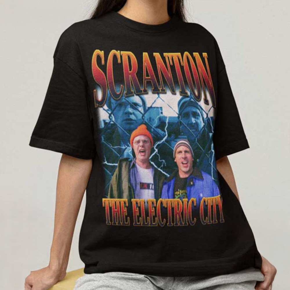 Scranton The Electric City The Office T-Shirt Christmas Gift Ideas For Him - Gypsysystersgift
