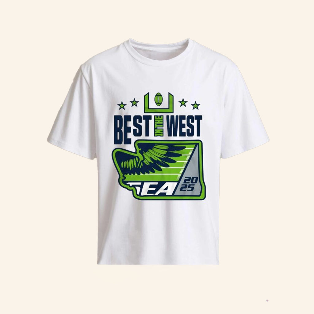 Seattle Best In the West 2025 Football Shirt Seattle Football Merch Gifts For Him - GypsysystersGift
