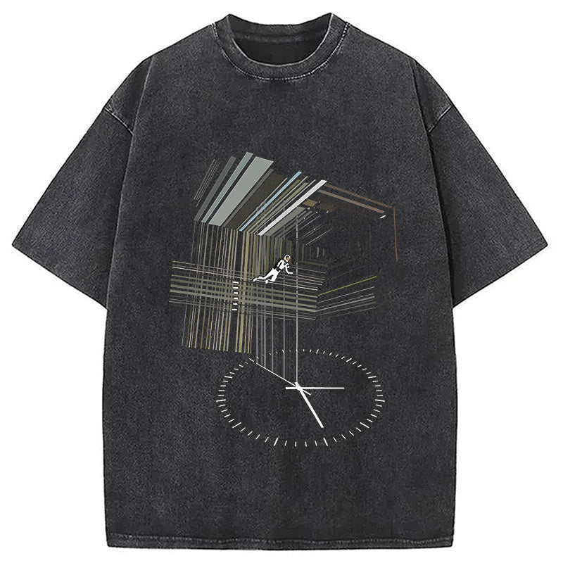 Secret Behind Bookshelf Washed T-Shirt Everyday Comfort Graphic Shirt Gifts For Him - Gypsysystersgift