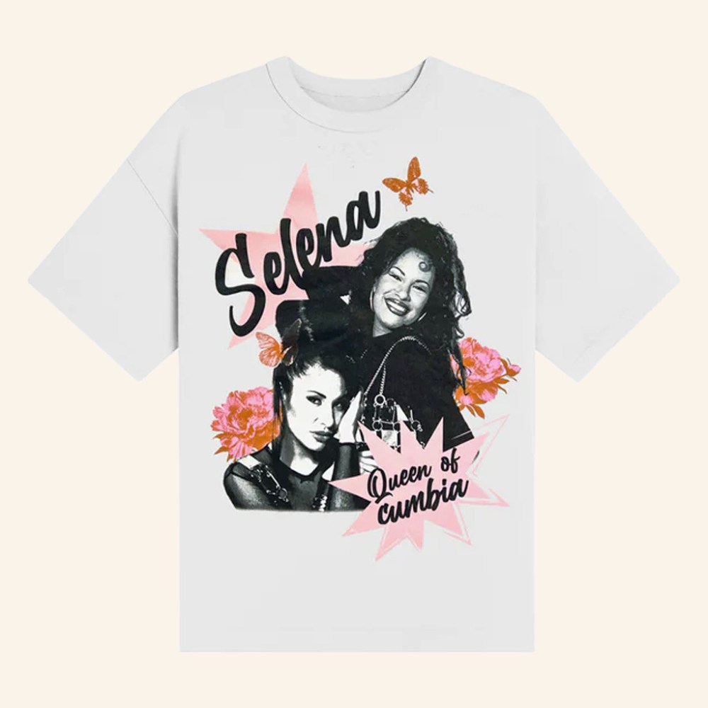 Selena Quintanilla Merch Queen Of Cumbia Butterfly T-Shirt Selena Merch Best Gifts For Her - Gypsysystersgift