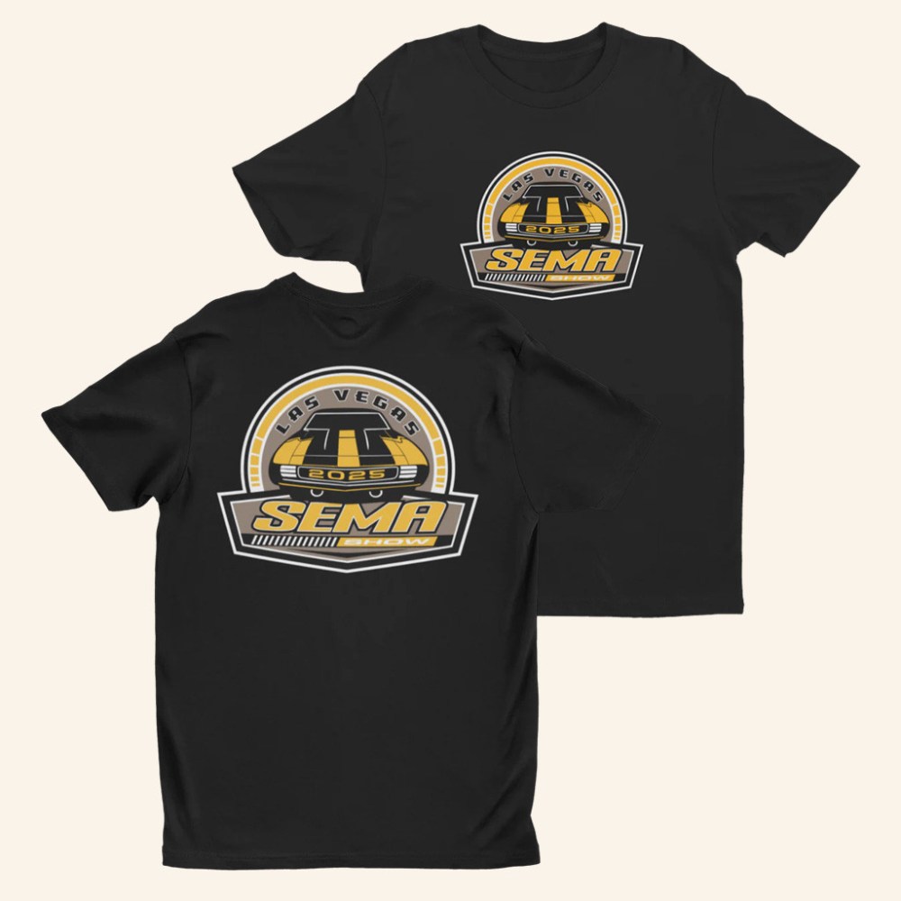 Sema Gear Merch Las Vegas Sema 2025 Badge Black T-Shirt Christmas Gift Ideas For Him - Gypsysystersgift