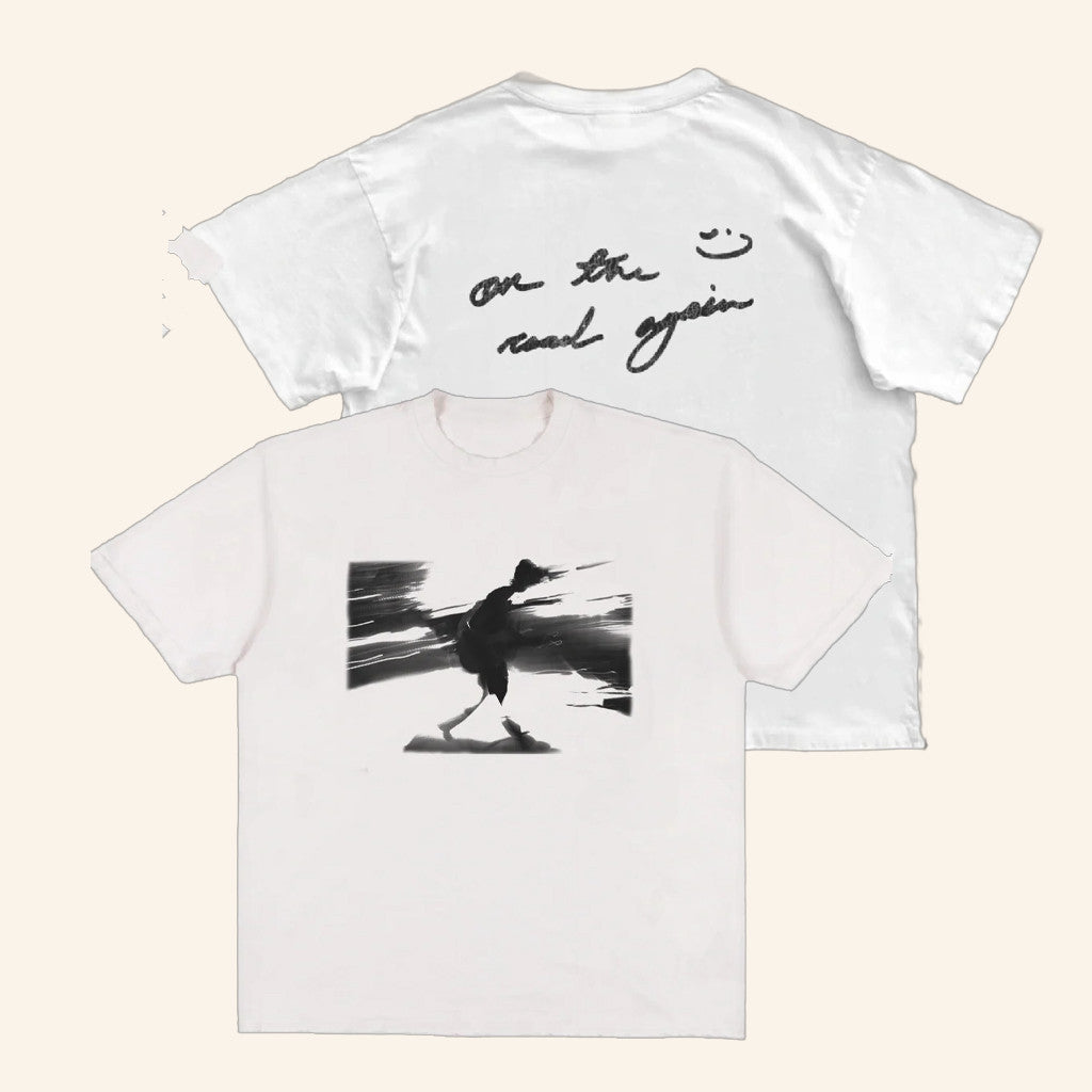 Shawn Mendes Merch Photo On The Road Again T-Shirt Music Lover Gifts For Him - Gypsysystersgift