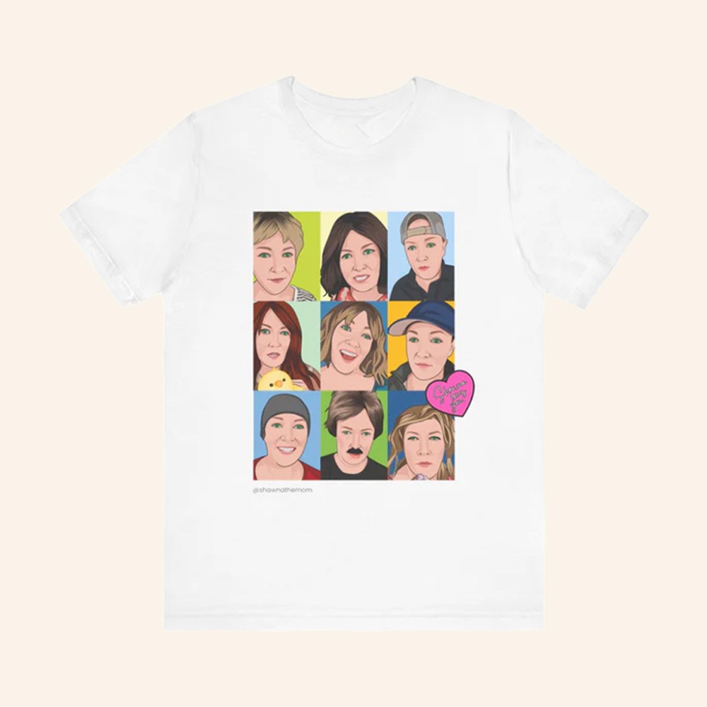 Shawna The Mom Merch Shawnaverse Grid T-Shirt Present For Friends - GypsysystersGift