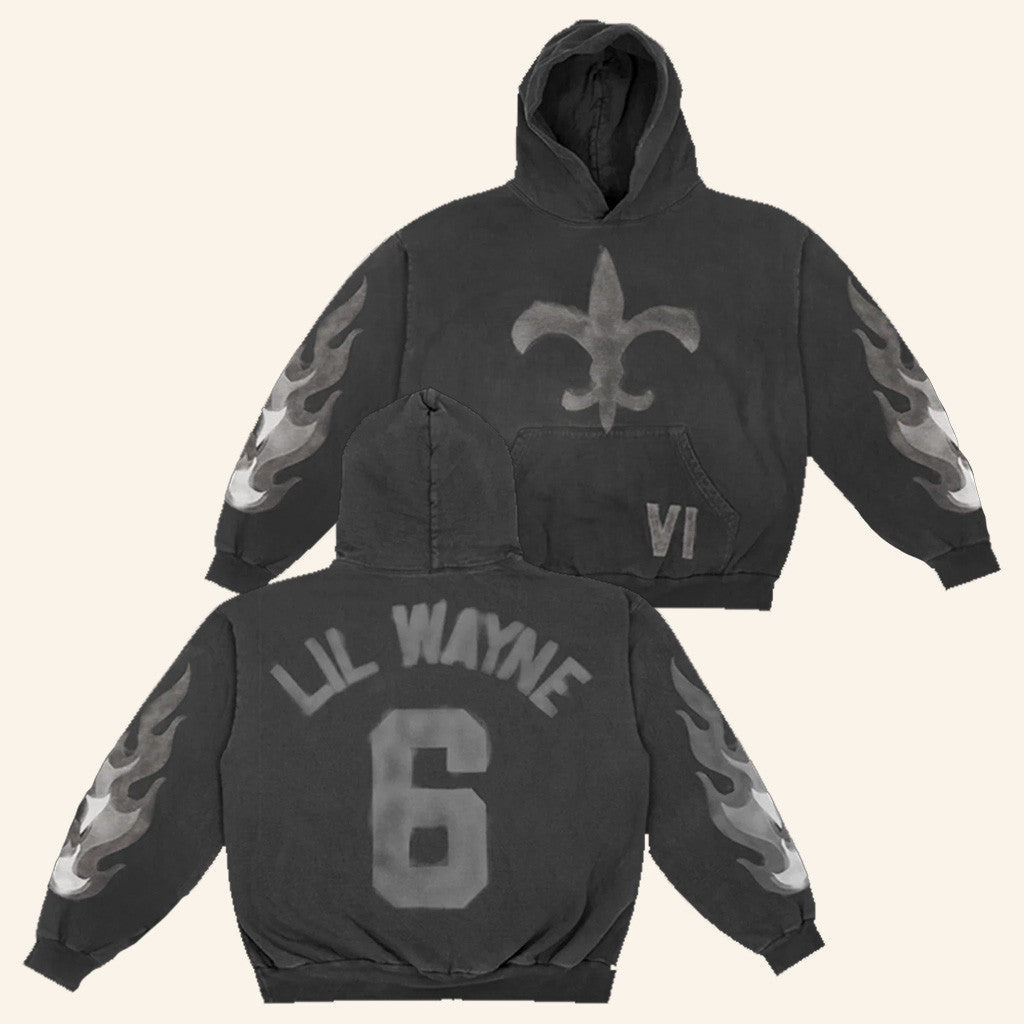 Shoplilwayne Merch NO Black Flames Hoodie Gift Ideas For Boyfriend - Gypsysystersgift