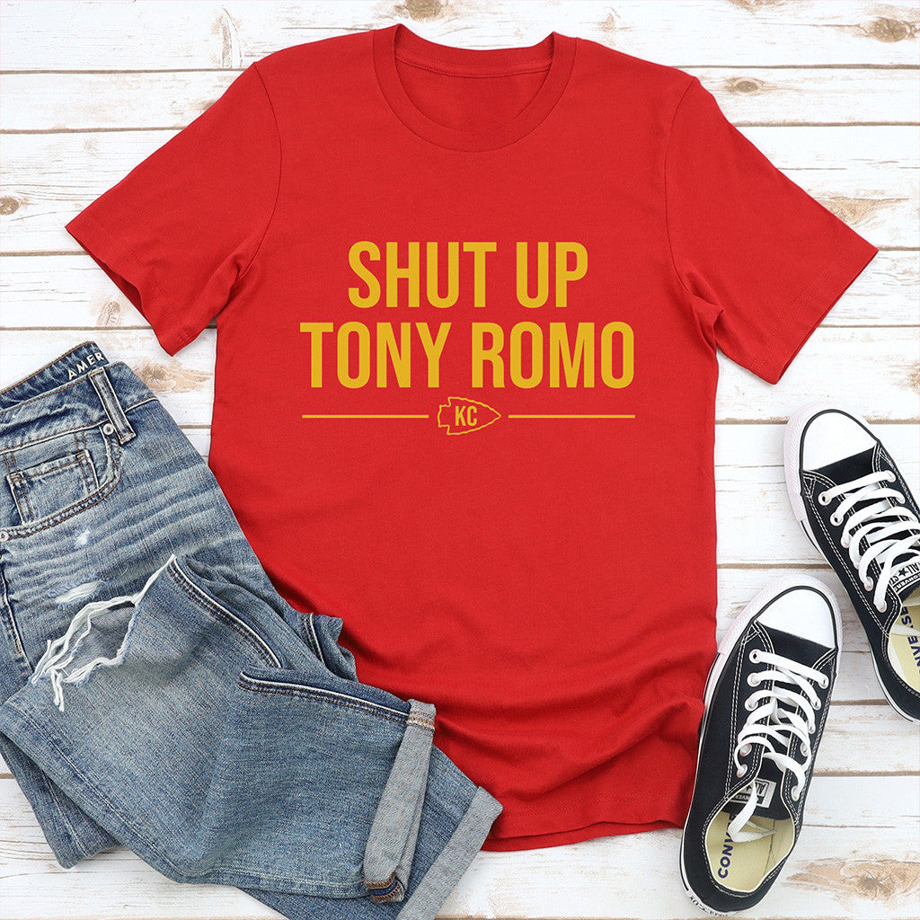 Shut Up Tony Romo Shirt Kansas City Football Shirt Football Fan Gift Ideas - Gypsysystersgift