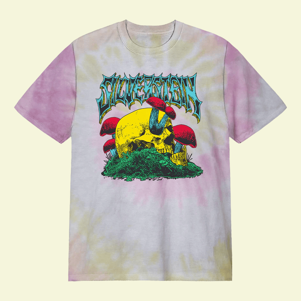 Silverstein Merch Skull Shroom Tie Dye T-Shirt Gifts For Band Fans - GypsysystersGift
