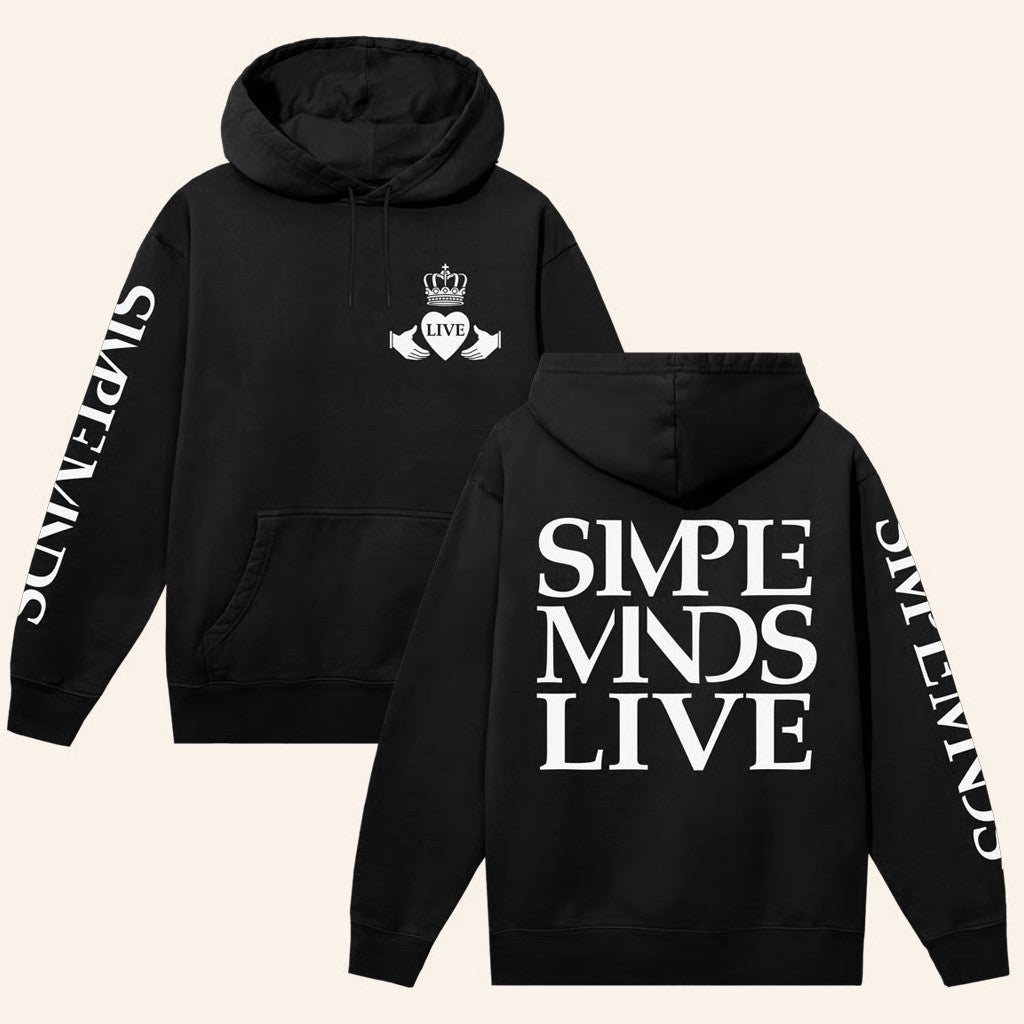 Simple Minds Merch Live Black Hoodie Gifts For Him - Gypsysystersgift