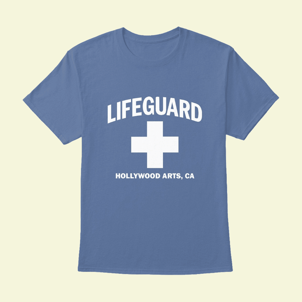 Sinjin Drowning Merch Lifeguard Hollywood Arts CA T-Shirt Gift Ideas For Him - GypsysystersGift