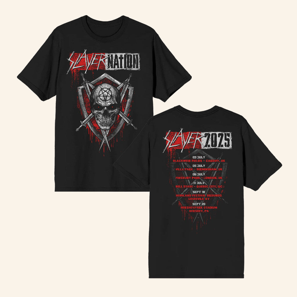 Slayer Merch Drip Slayer Nation Summer 2025 Itin T-Shirt Christmas Gift Ideas For Him - Gypsysystersgift